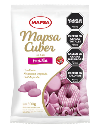 CHOCOLATE MAPSACUBER FRUTILLA ROSA X500GR