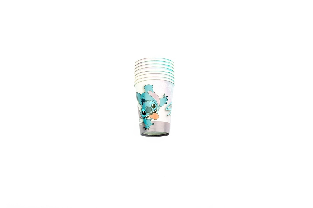 VASO DE POLIPAPEL STITCH x8 C.O