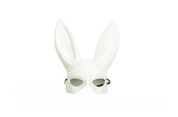 MASCARA CONEJITA PLAY BOY BLANCA RIGIDA x1