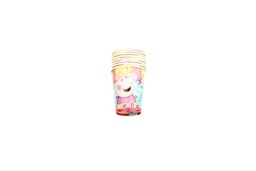 VASO DE POLIPAPEL PEPPA PIG x8 C.O